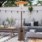 50000 BTU Round Table Design Propane Heater with Adjustable Temperature Knob Perfect for Outdoor Gatherings